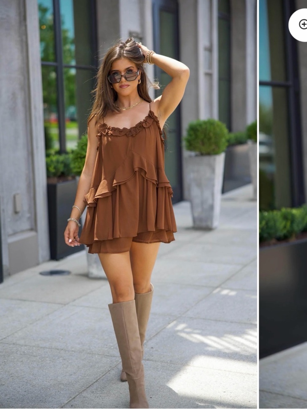 Lane 201 Brown Romper
